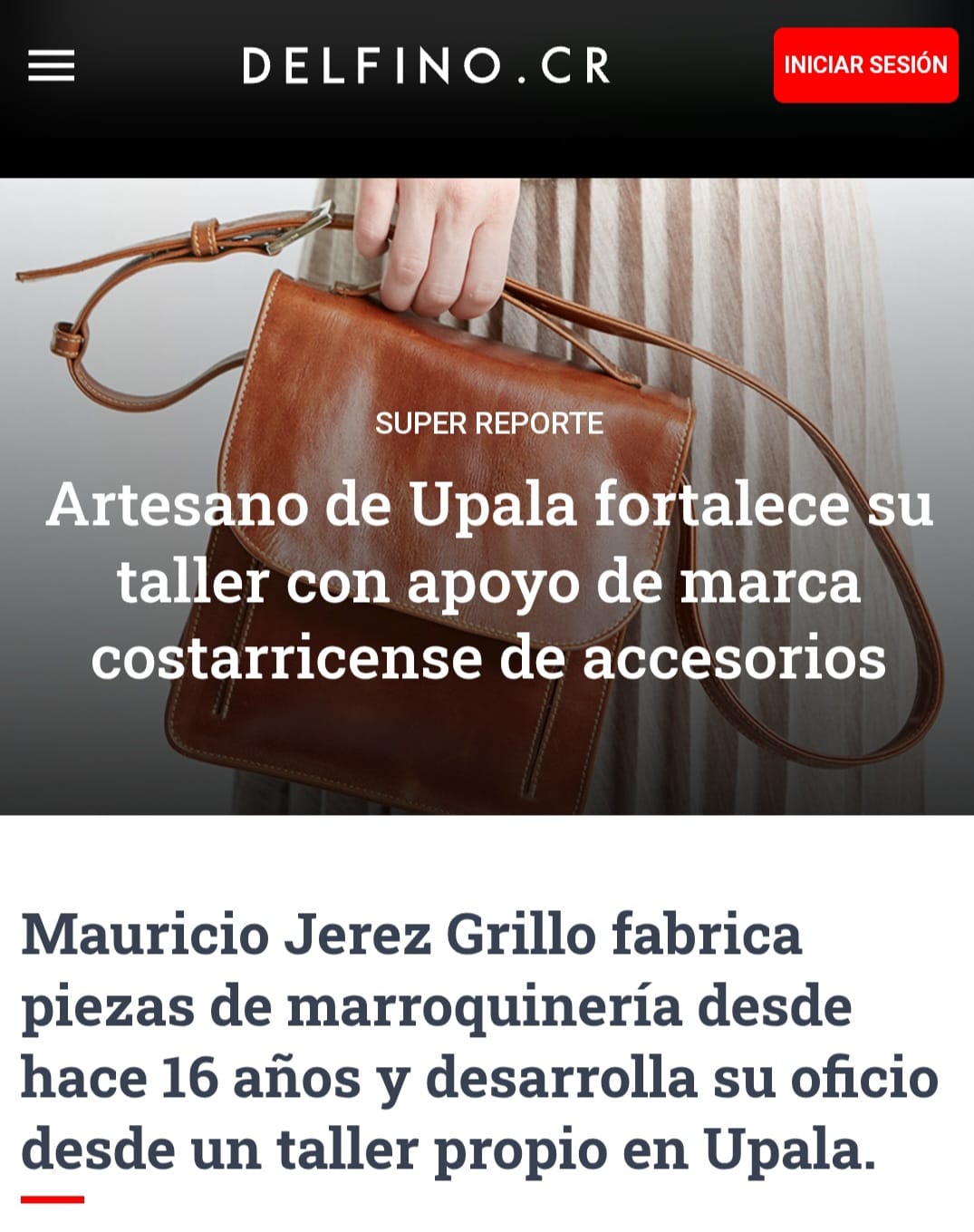 Reportaje sobre Mau, nuestro artesano en Upala