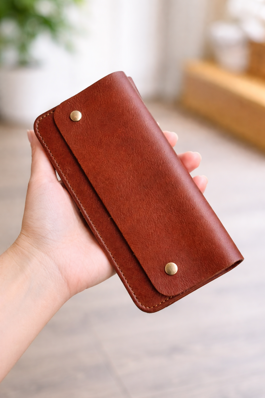 Billetera de cuero NIP