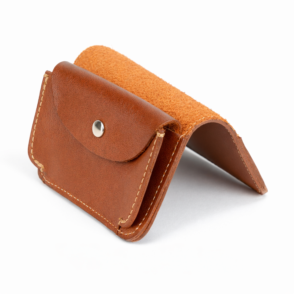 Billetera de cuero con monedero