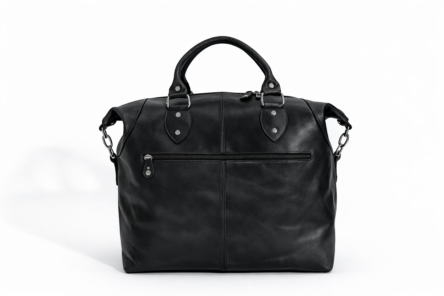 Bolso de cuero SOL negro