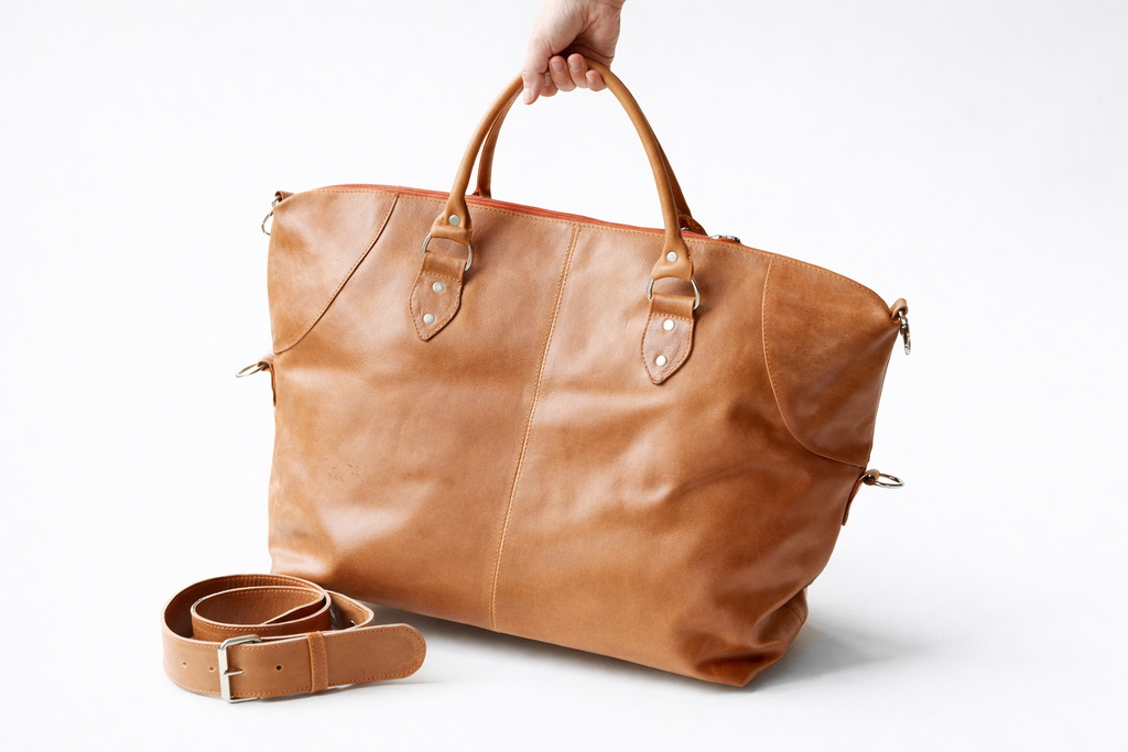 Mano con bolso de cuero SOL 