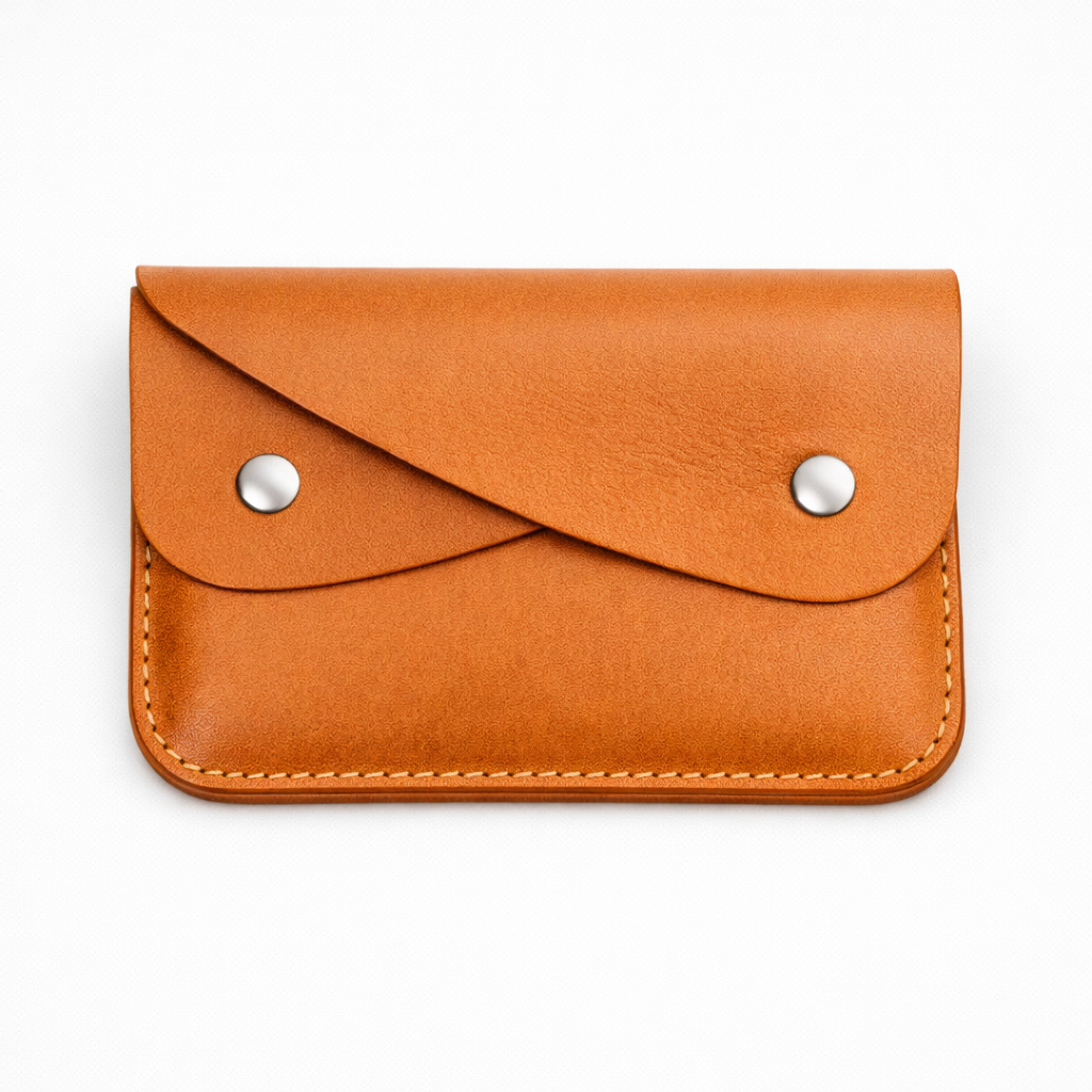 Cartera de cuero POO color miel