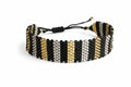 Pulsera miyuki 10 filas con rayas