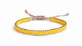 Pulsera miyuki 4 filas amarilla